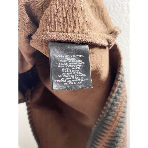 Anthropologie Maeve Meridian Midi Striped Quilted Brown Black Dress NWT - Picture 11 of 14